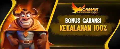 Garansi Kekalahan 100% Cashback promotional banner